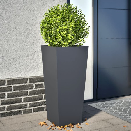 Hexagonal planters 2 units anthracite steel 35x35x75 cm by , Pots and planters - Ref: Foro24-851085, Price: 118,42 €, Discoun...