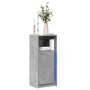 Sideboard with LED lights, engineered wood in gray concrete finish, 42.5x34x100 cm by , Sideboards - Ref: Foro24-852155, Pric...