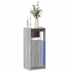 LED sideboard in Sonoma grey engineered wood 42.5x34x100cm by , Sideboards - Ref: Foro24-852157, Price: 71,67 €, Discount: %