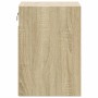 Wall-mounted bedside table with LED lights Sonoma oak by , Nightstands - Ref: Foro24-3307965, Price: 59,28 €, Discount: %