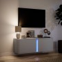 Wall-mounted TV stand with LED lights white 100x31x35 cm by , TV Furniture - Ref: Foro24-852264, Price: 66,94 €, Discount: %