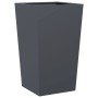 Hexagonal anthracite steel planter 45x45x75 cm by , Pots and planters - Ref: Foro24-851098, Price: 90,75 €, Discount: %