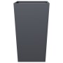 Hexagonal anthracite steel planter 45x45x75 cm by , Pots and planters - Ref: Foro24-851098, Price: 90,75 €, Discount: %