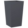 Hexagonal anthracite steel planter 45x45x75 cm by , Pots and planters - Ref: Foro24-851098, Price: 90,75 €, Discount: %