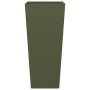 2 olive green steel planters 35x35x75 cm by , Pots and planters - Ref: Foro24-851087, Price: 108,48 €, Discount: %