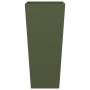 2 olive green steel planters 35x35x75 cm by , Pots and planters - Ref: Foro24-851087, Price: 108,48 €, Discount: %