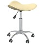 Cream synthetic leather beauty stool by , Hairdressing chairs - Ref: Foro24-323687, Price: 52,14 €, Discount: %