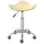 Cream synthetic leather beauty stool by , Hairdressing chairs - Ref: Foro24-323687, Price: 52,14 €, Discount: %