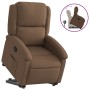 Sillón reclinable elevable de tela marrón de , Sillones - Ref: Foro24-3204168, Precio: 268,87 €, Descuento: %