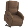 Sillón reclinable elevable de tela marrón de , Sillones - Ref: Foro24-3204168, Precio: 268,87 €, Descuento: %