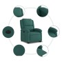 Sillón eléctrico reclinable elevable de tela verde oscuro de , Sillones - Ref: Foro24-3204194, Precio: 308,50 €, Descuento: %