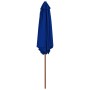 Sombrilla de jardín con palo de madera azul 270 cm de vidaXL, Sombrillas - Ref: Foro24-313763, Precio: 63,92 €, Descuento: %