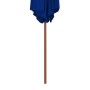 Sombrilla de jardín con palo de madera azul 270 cm de vidaXL, Sombrillas - Ref: Foro24-313763, Precio: 63,92 €, Descuento: %