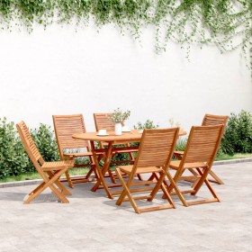 Reclining garden chairs 6 units solid acacia wood 51x66x95cm by , Garden chairs - Ref: Foro24-3214472, Price: 318,59 €, Disco...