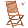 Folding garden chairs, 2 units, solid acacia wood by , Garden chairs - Ref: Foro24-367696, Price: 114,72 €, Discount: %