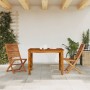 Folding garden chairs, 2 units, solid acacia wood by , Garden chairs - Ref: Foro24-367696, Price: 114,72 €, Discount: %