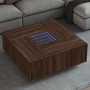 Coffee table with Infinity LED brown oak 100x100x40 cm by , Coffee table - Ref: Foro24-3284048, Price: 218,85 €, Discount: %