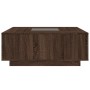 Mesa de centro con Infinity LED marrón roble 100x100x40 cm de , Mesas de centro - Ref: Foro24-3284048, Precio: 218,53 €, Desc...