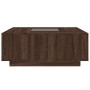 Mesa de centro con Infinity LED marrón roble 100x100x40 cm de , Mesas de centro - Ref: Foro24-3284048, Precio: 218,53 €, Desc...