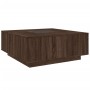 Mesa de centro con Infinity LED marrón roble 100x100x40 cm de , Mesas de centro - Ref: Foro24-3284048, Precio: 218,53 €, Desc...