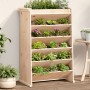 Planter herbs 6 levels solid pine wood 69x40x101.5 cm by , Pots and planters - Ref: Foro24-855048, Price: 87,97 €, Discount: %