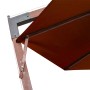 Hanging parasol with terracotta fir wood stick 3.5x2.9 m by vidaXL, Umbrellas - Ref: Foro24-313771, Price: 203,40 €, Discount: %