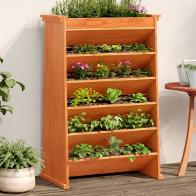 Planter herb 6 levels solid wood brown 69x40x101.5 cm by , Pots and planters - Ref: Foro24-855055, Price: 132,99 €, Discount: %