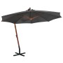 Hanging umbrella and anthracite gray fir wood stick 3.5x2.9 m by vidaXL, Umbrellas - Ref: Foro24-313768, Price: 172,79 €, Dis...