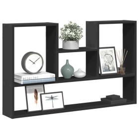 Engineered wood black wall shelf 99x15x60 cm by , Shelves and shelves - Ref: Foro24-853237, Price: 45,54 €, Discount: %