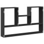 Estantería de pared madera de ingeniería negro 99x15x60 cm de , Estantes y estanterías - Ref: Foro24-853237, Precio: 45,54 €,...