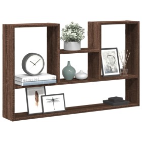 Engineered wood brown oak wall shelf 99x15x60 cm by , Shelves and shelves - Ref: Foro24-853242, Price: 36,60 €, Discount: %