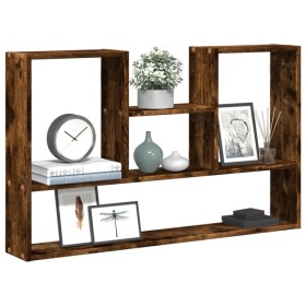 Engineered smoked oak wood wall shelf 99x15x60 cm by , Shelves and shelves - Ref: Foro24-853240, Price: 43,87 €, Discount: %