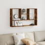 Engineered smoked oak wood wall shelf 99x15x60 cm by , Shelves and shelves - Ref: Foro24-853240, Price: 35,67 €, Discount: %