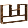 Engineered smoked oak wood wall shelf 99x15x60 cm by , Shelves and shelves - Ref: Foro24-853240, Price: 35,67 €, Discount: %