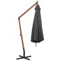 Hanging umbrella and anthracite gray fir wood stick 3.5x2.9 m by vidaXL, Umbrellas - Ref: Foro24-313768, Price: 172,79 €, Dis...