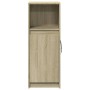 Aparador con LED madera de ingeniería roble Sonoma 38x34x100 cm de , Aparadores - Ref: Foro24-852168, Precio: 65,59 €, Descue...