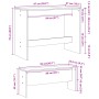 Mesa y bancos de comedor 3 pzas madera de ingeniería envejecida de , muebles para cocinas y comedores - Ref: Foro24-855538, P...