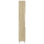 Armario de baño madera contrachapada roble Sonoma 30x30x190 cm de , Muebles de baño - Ref: Foro24-849668, Precio: 85,97 €, De...