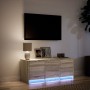 Mueble de TV LED madera de ingeniería roble Sonoma 97x34x40 cm de , Muebles TV - Ref: Foro24-852238, Precio: 84,54 €, Descuen...