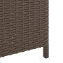 Mülltonne aus braunem synthetischem Rattan 40x40x80 cm von , Mülltonnen und Mülltonnen - Ref: Foro24-366633, Preis: 83,71 €, ...