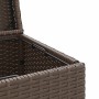 Mülltonne aus braunem synthetischem Rattan 40x40x80 cm von , Mülltonnen und Mülltonnen - Ref: Foro24-366633, Preis: 83,71 €, ...