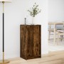 Sideboard with LED lighting, engineered smoked oak wood, 42.5x34x85 cm by , Sideboards - Ref: Foro24-852142, Price: 64,41 €, ...