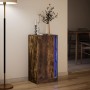 Sideboard with LED lighting, engineered smoked oak wood, 42.5x34x85 cm by , Sideboards - Ref: Foro24-852142, Price: 64,41 €, ...