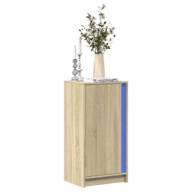 Aparador con LED madera ingeniería roble Sonoma 42,5x34x85 cm de , Aparadores - Ref: Foro24-852140, Precio: 64,41 €, Descuent...