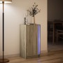 Sideboard with LED lighting, engineered wood in Sonoma oak, 42.5x34x85 cm by , Sideboards - Ref: Foro24-852140, Price: 64,41 ...