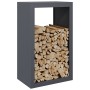 Anthracite grey steel firewood rack 60x40x100 cm by , Firewood bags and holders - Ref: Foro24-850991, Price: 113,26 €, Discou...