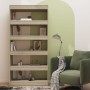 Regal/Trennwand aus Sonoma-Eichenholzwerkstoff, 80 x 30 x 166 cm von vidaXL, Bücherregale und Regale - Ref: Foro24-811721, Pr...