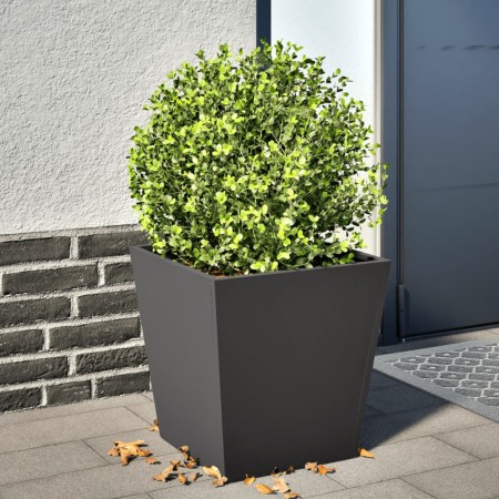 Black steel planter 40x40x40 cm by , Pots and planters - Ref: Foro24-851052, Price: 45,99 €, Discount: %