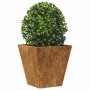 Hexagonal rusty steel planter 30x30x30 cm by , Pots and planters - Ref: Foro24-851050, Price: 32,74 €, Discount: %