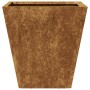 Hexagonal rusty steel planter 30x30x30 cm by , Pots and planters - Ref: Foro24-851050, Price: 32,74 €, Discount: %